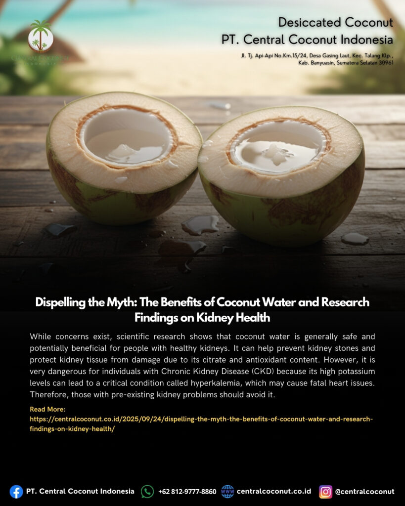 Dispelling the Myth: The Benefits of Coconut Water and Research Findings on Kidney Health