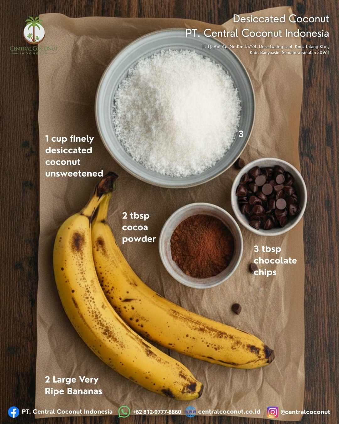 Ingredients Banana Coconut Cookies